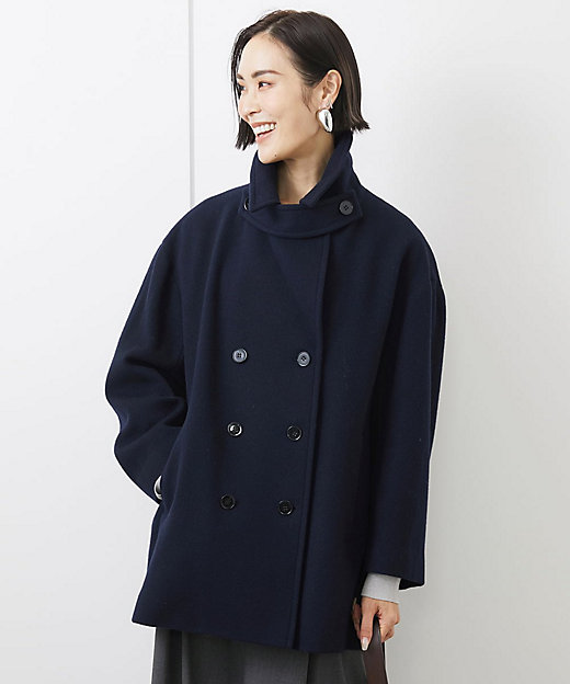 小さいサイズ］Super100ウールビーバーPコート | MICHELKLEIN