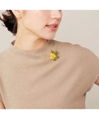 ミモザ ブローチ・ノリタケ ボンボニエールセット VBRD6156