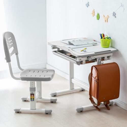 学習机&椅子セット 引き出し付き 角度・高さ調整 100-DESKN016W【イス