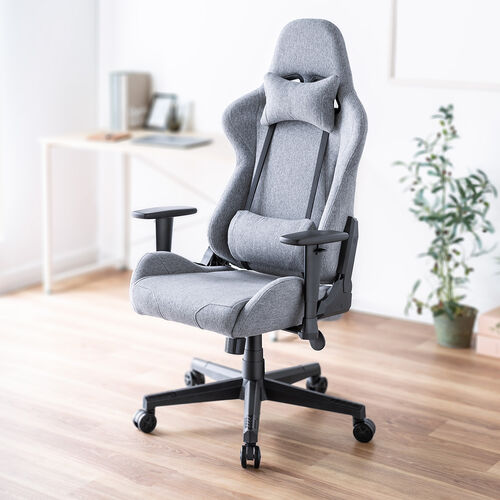 2/27 16時まで特価】前傾チルト付き ゲーミングチェア ファブリック