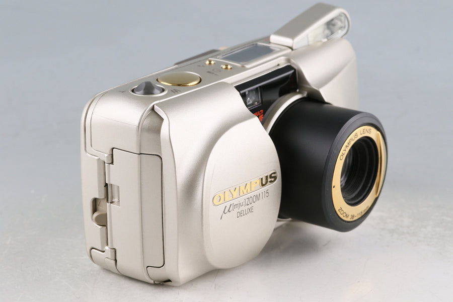 Olympus μ ZOOM 115 Deluxe 35mm Point & Shoot Film Camera With Box