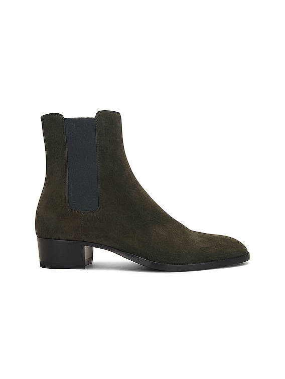 Saint Laurent Wyatt 40 Chelsea Boot in Brown | FWRD