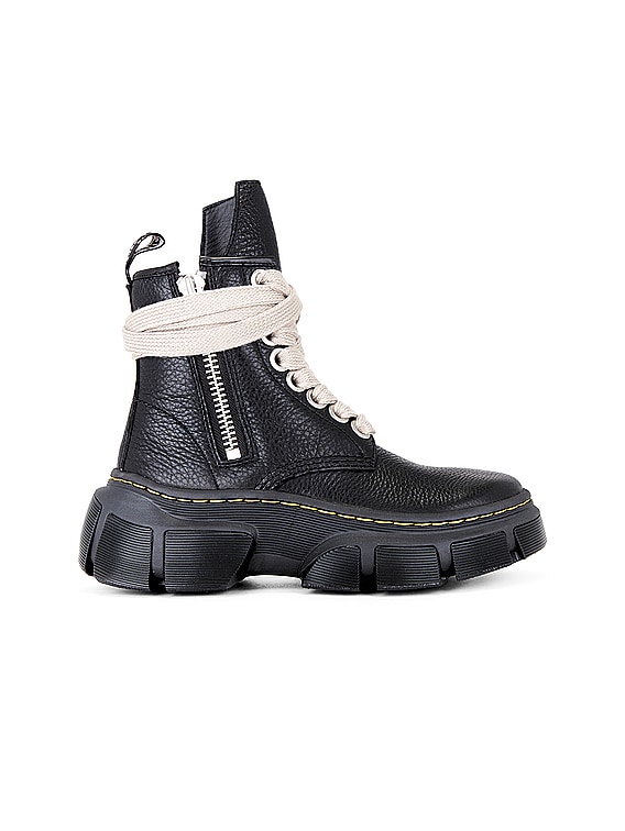 Rick Owens x Dr. Martens 1460 DMXL Jumbo Lace Boot in Black | FWRD