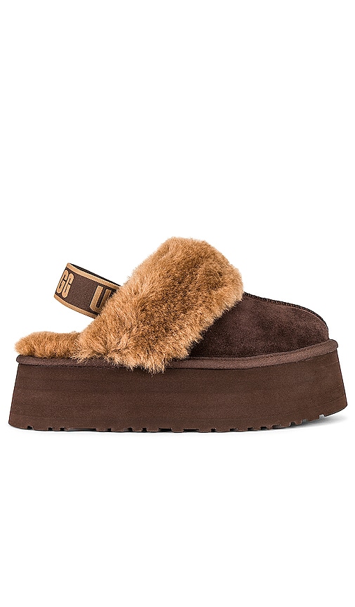 UGG Funkette Slipper in Burnt Cedar | REVOLVE