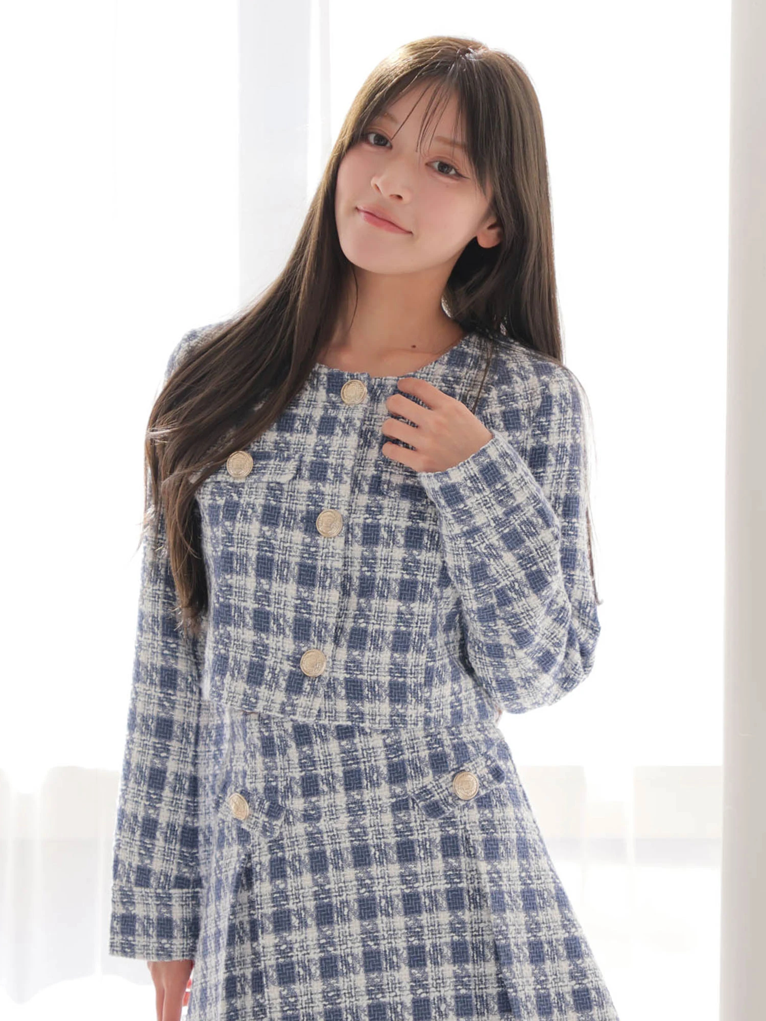 LIP SERVICE（リップサービス）｜ スプリングツイードノーカラー