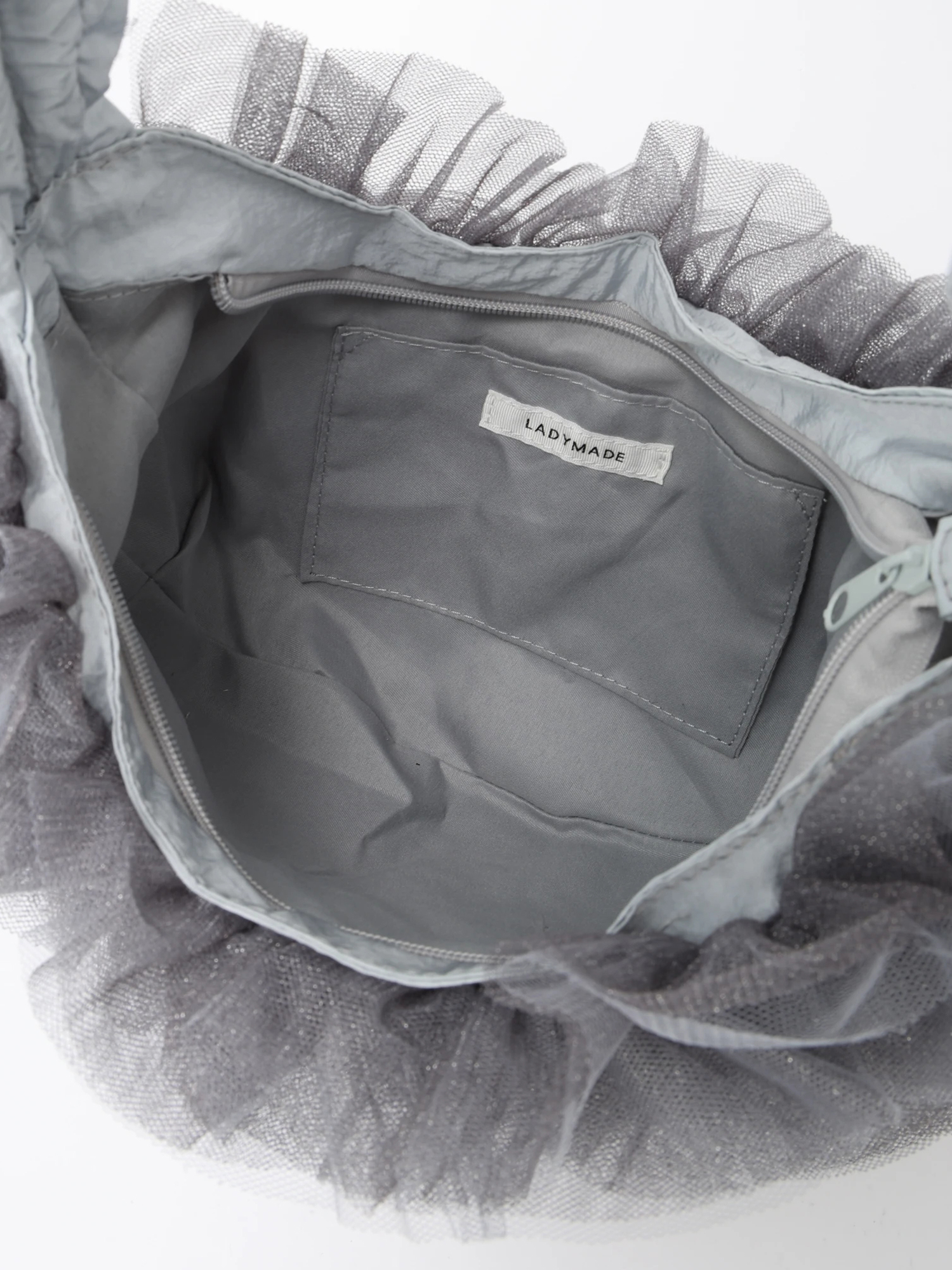 LADYMADE（レディメイド）｜ ラメチュールフリルドロストバッグ