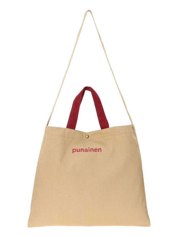 セール】 【2WAY】ロゴ刺繍トートバッグ（ブラック/ベージュ/ネイビー