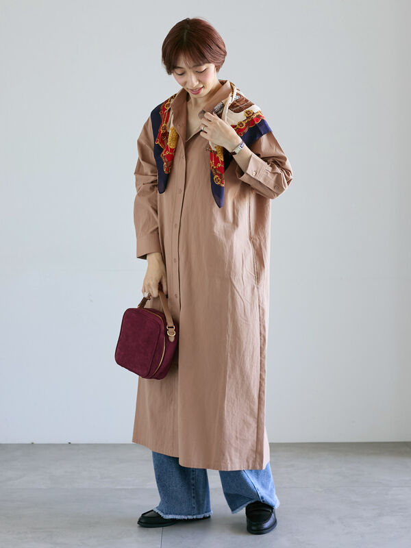 セール】 刺繍入りアソートシャツワンピース《2025autumn catalog item