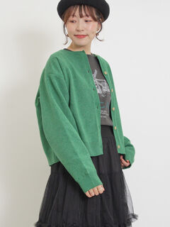 カーディガン(グリーン/緑系)のセール・アウトレット｜レディース