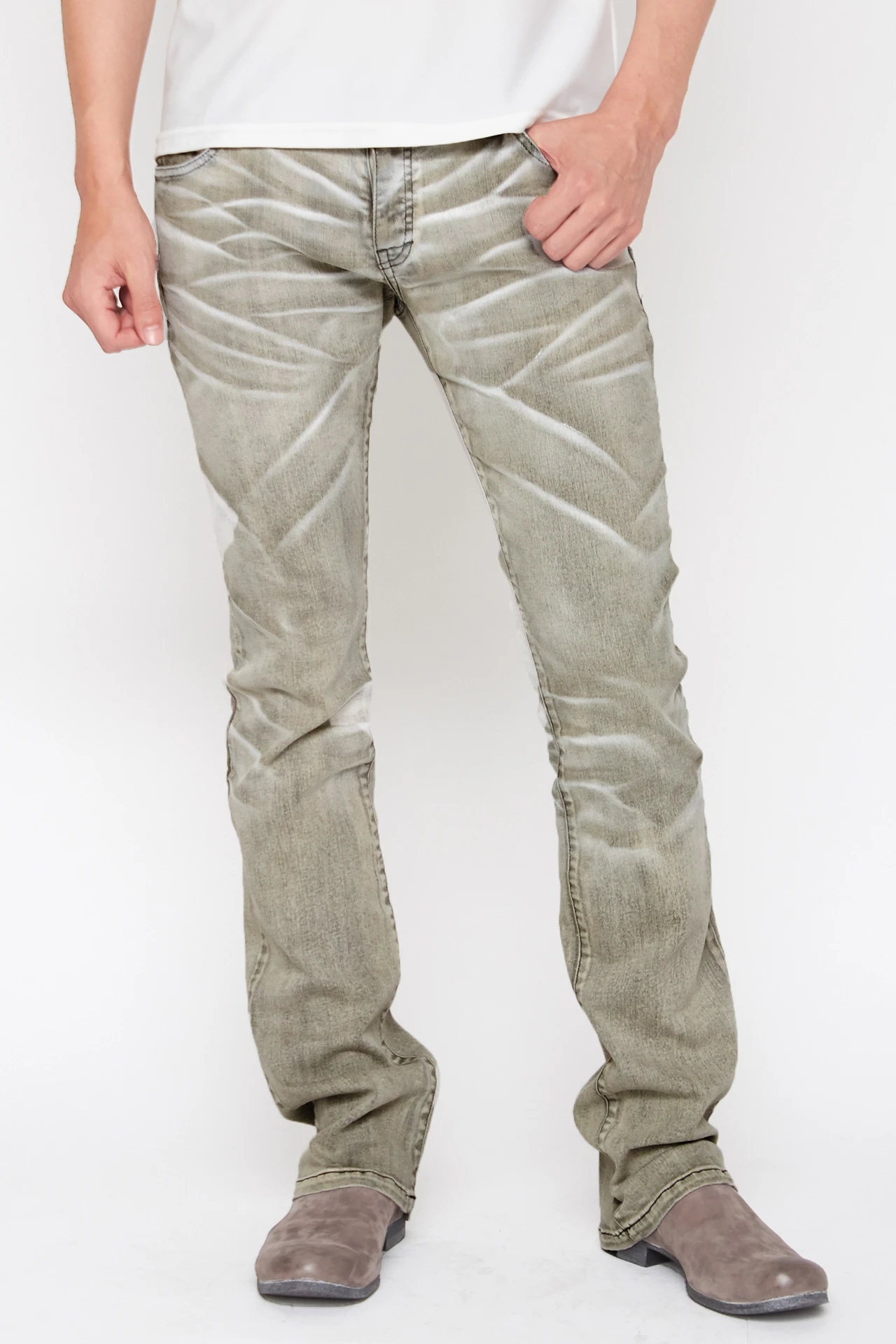 TORNADO MART∴ダークケミカルフィールシューカットデニム / TORNADO