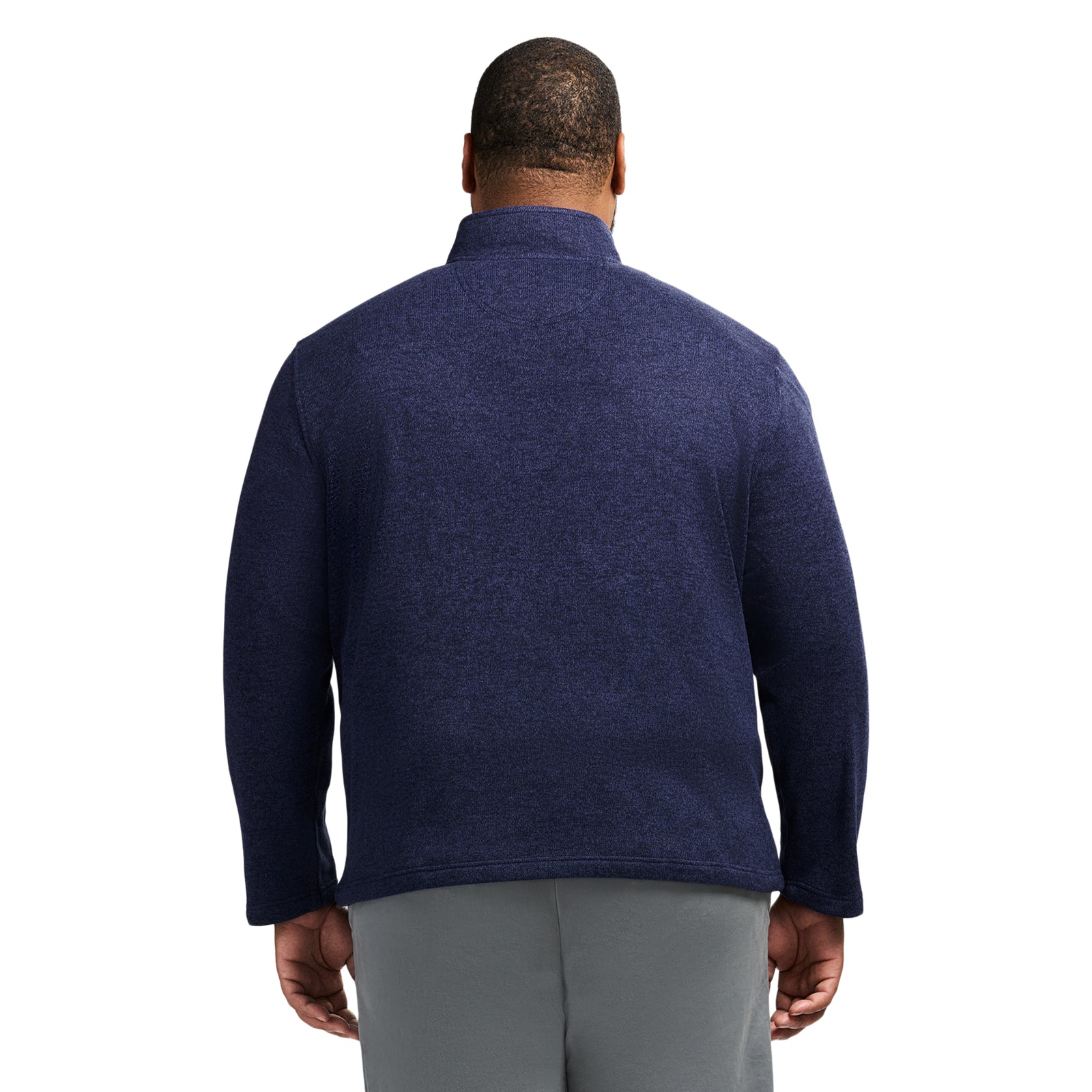 Big & Tall Thermasoft Sweater Fleece Quarter Zip - Navy Blazer – IZOD