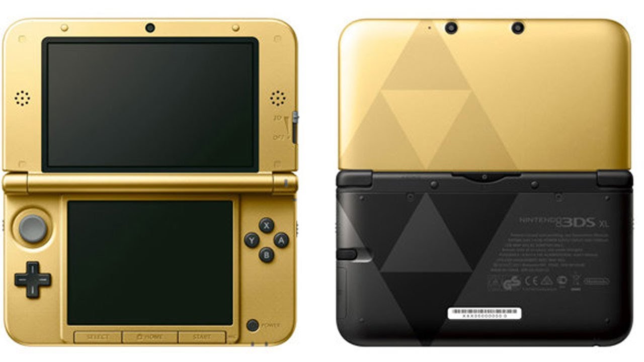 Limited Edition Gold And Black Zelda Triforce 3DS XL System