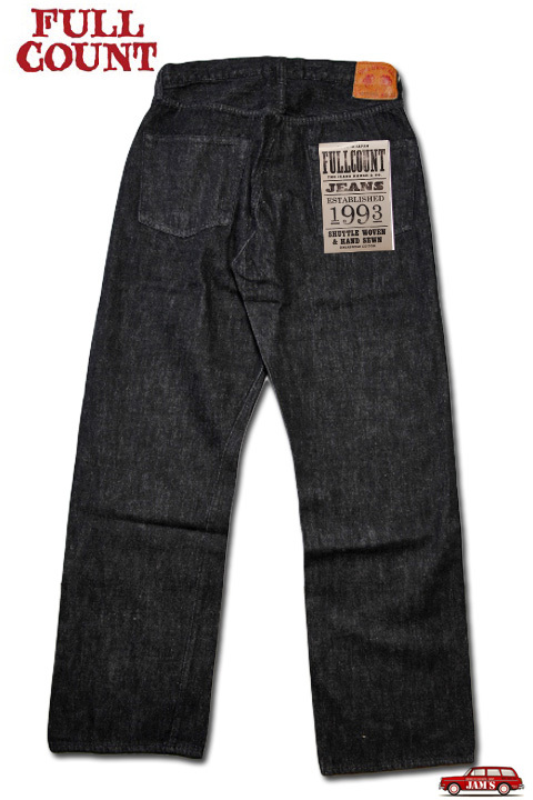 FULLCOUNT」Lot #0105BKSS Wide Black Denim 11.5oz 