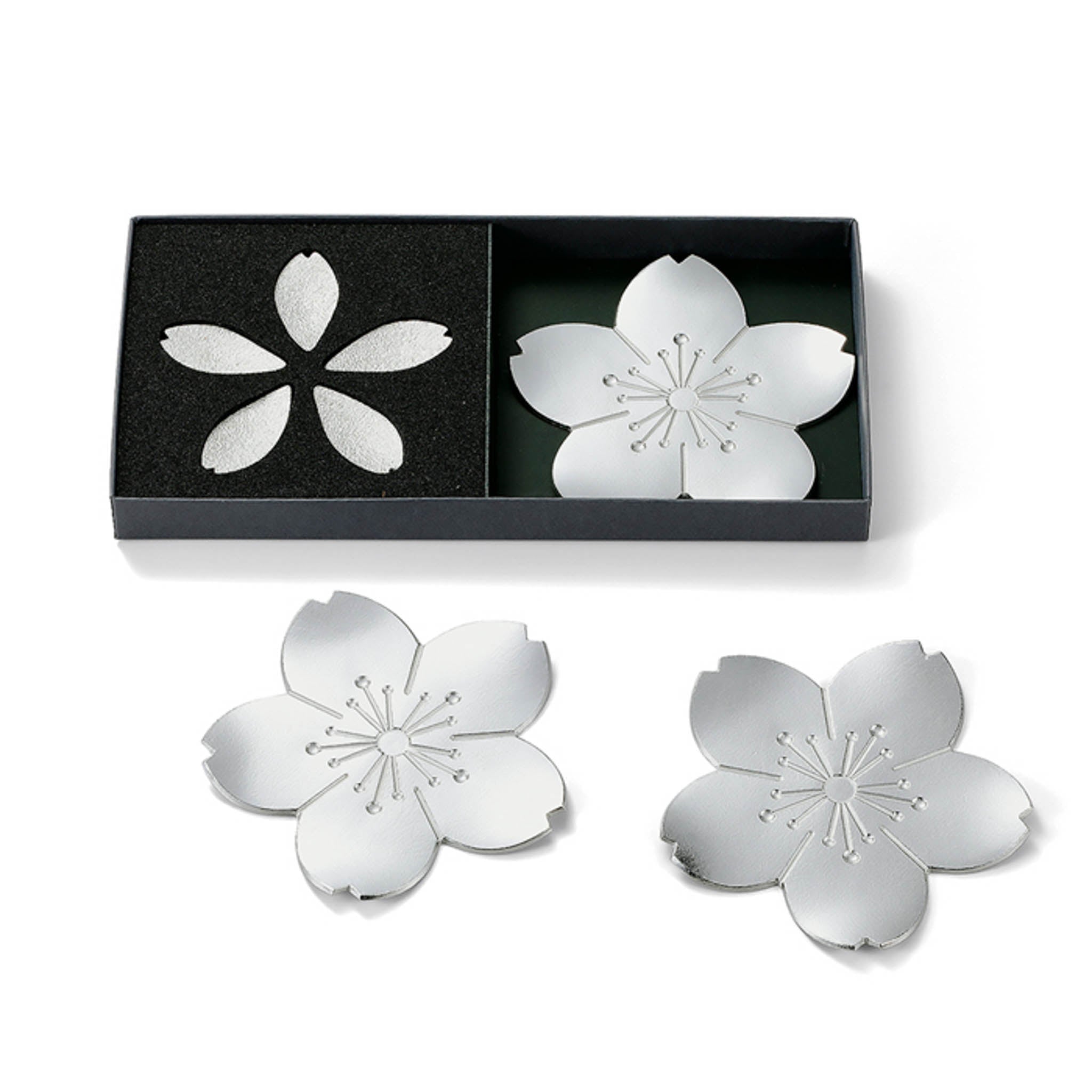 錫器 セット| 箸置 トレー | 桜 ・さくら| 能作