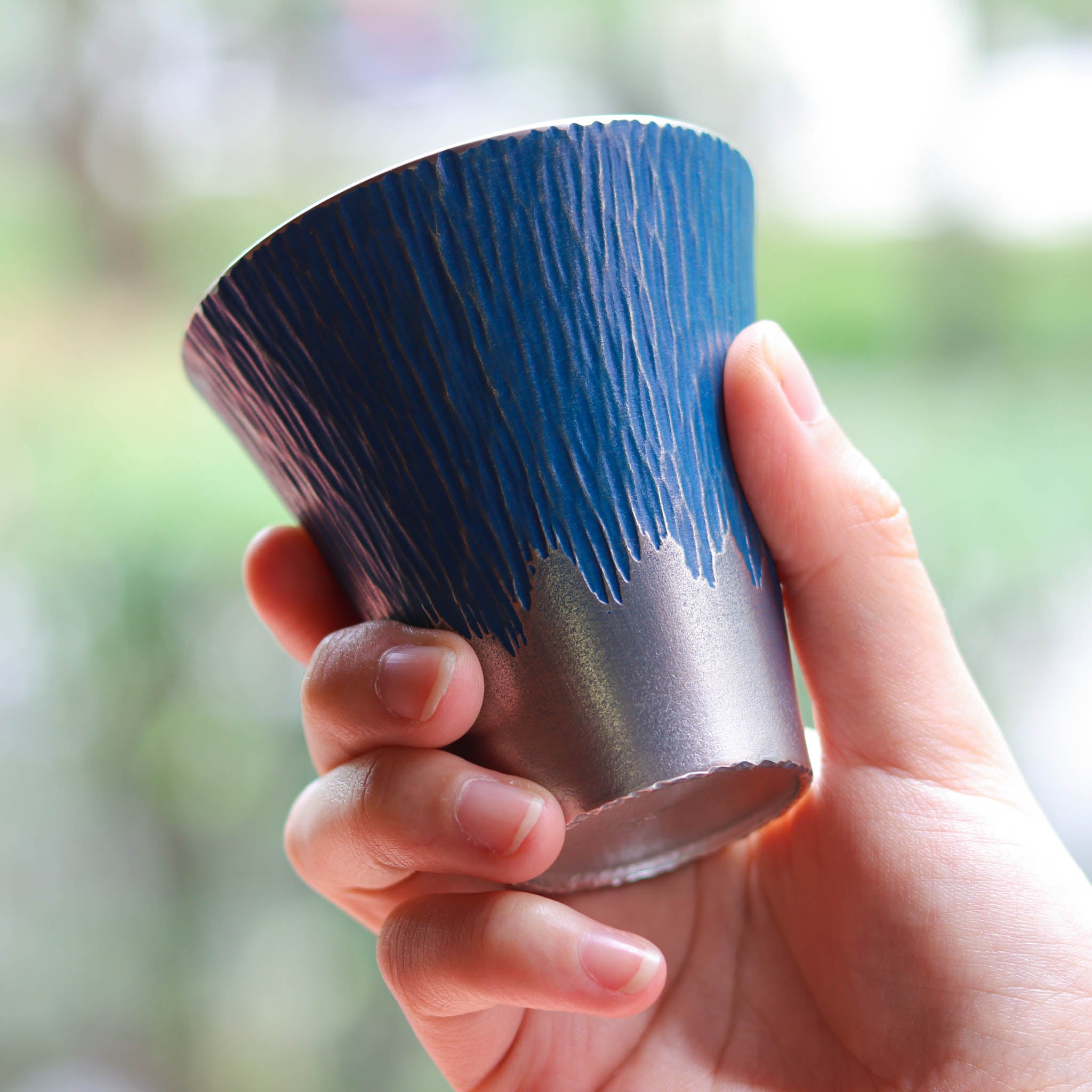 大阪浪華錫器 タンブラー | 富士山 タンブラーペア | 赤・青 | 大阪錫