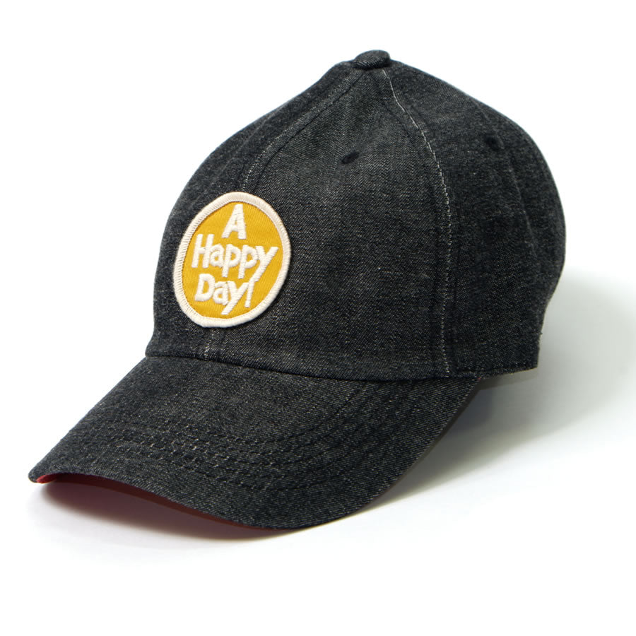 ブラックデニムキャップ A HAPPY DAY! イエロー – UES OFFICIAL ONLINE
