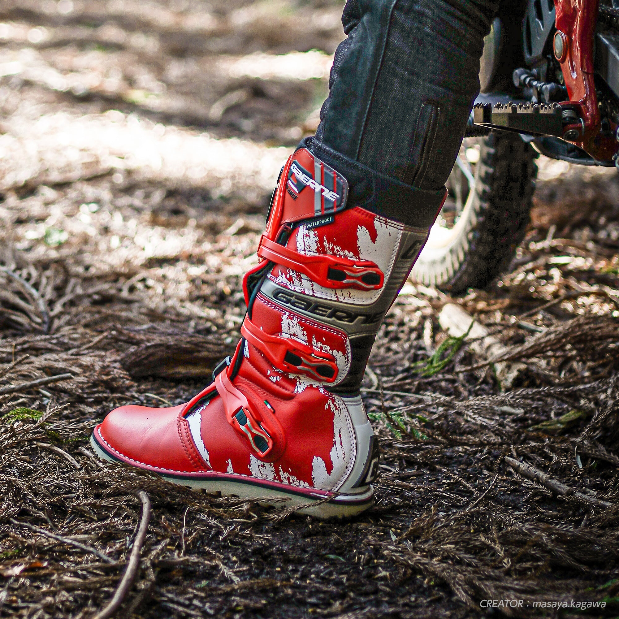 試着無料】ガエルネ バランス エクストリーム - バイク ブーツ