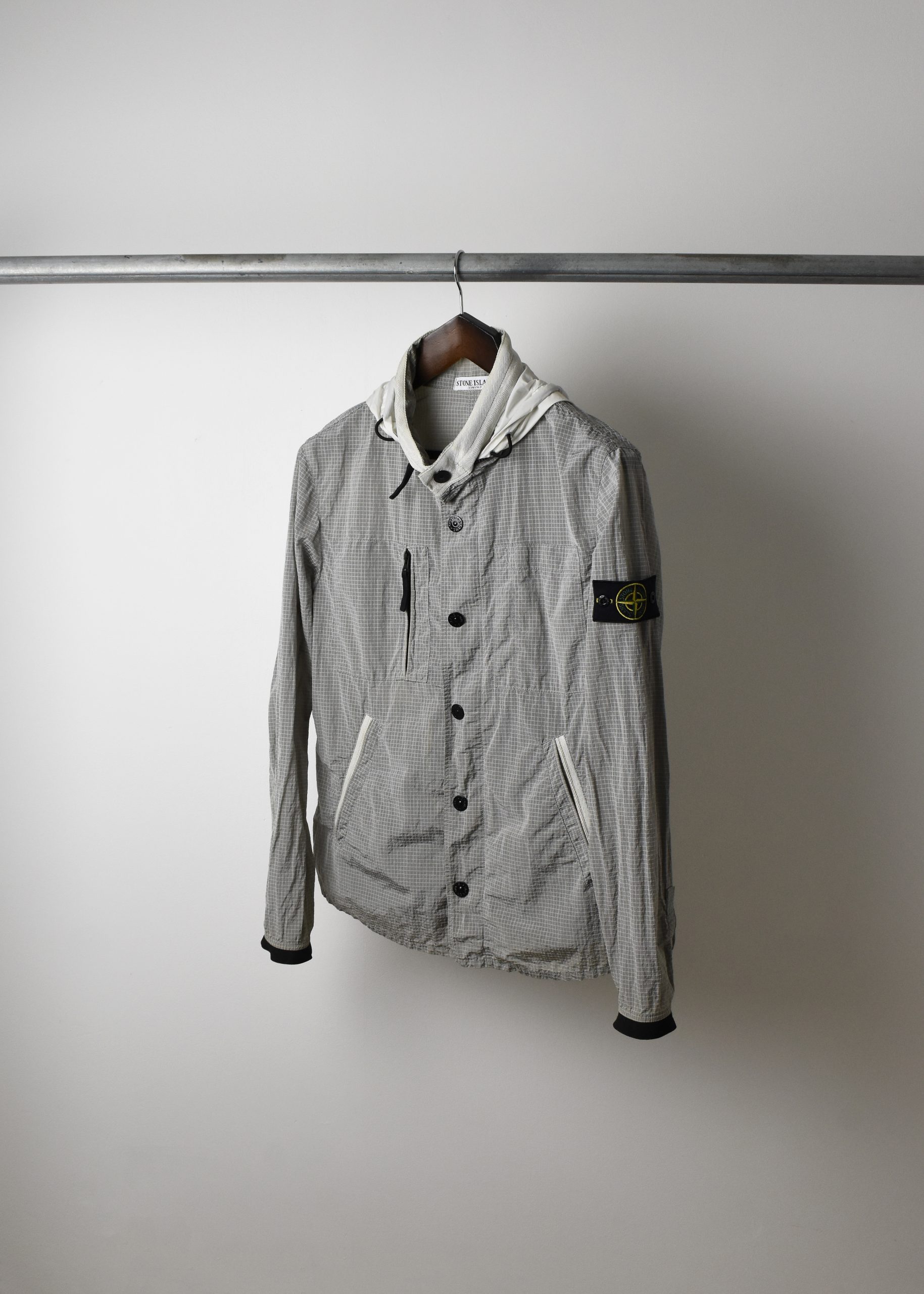SS11 STONE ISLAND NYLON METAL GRID RIPSTOP JACKET (L) - Jazzy Badger