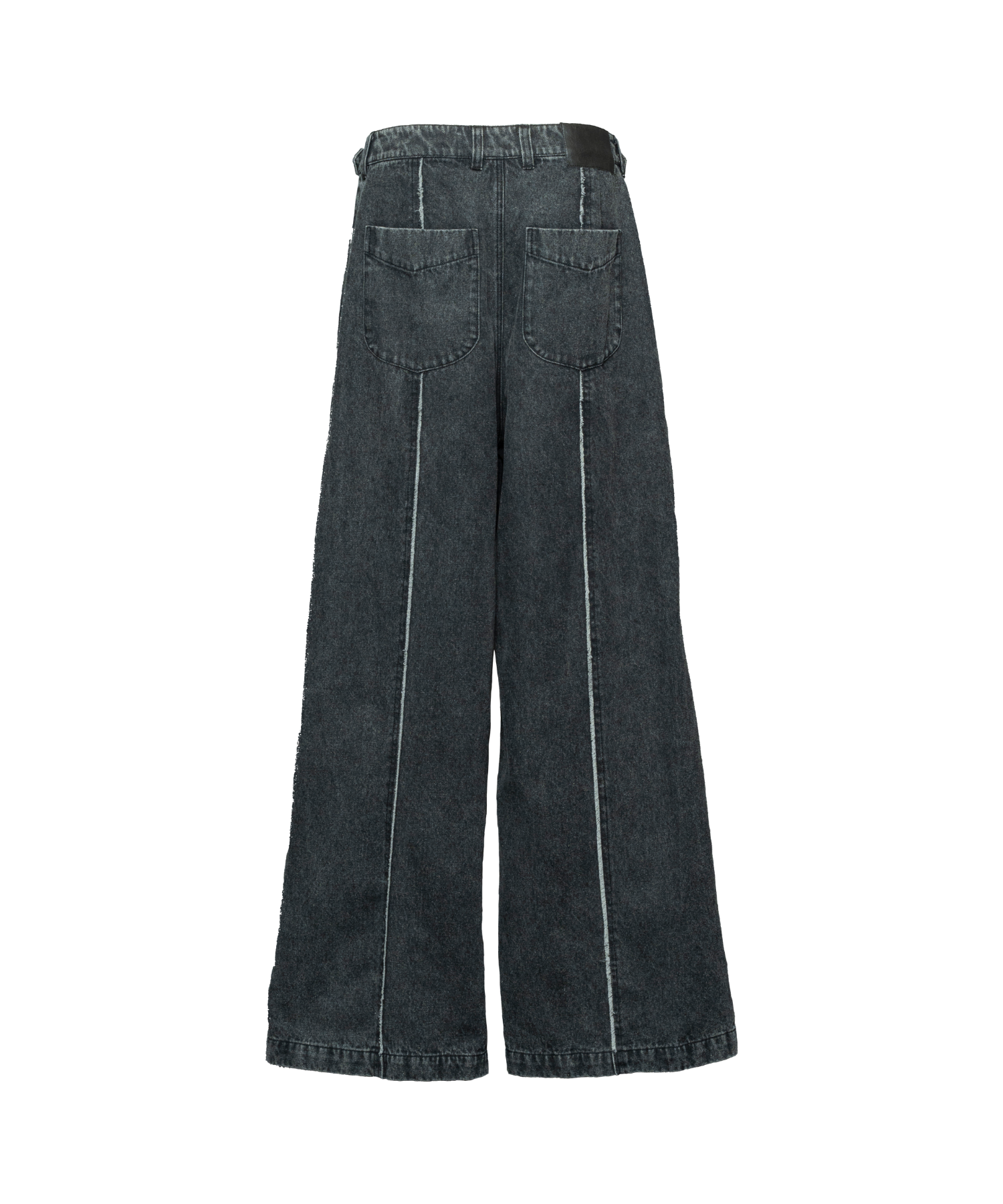 Zipped-Slit Baggy Denim – Jent Louis