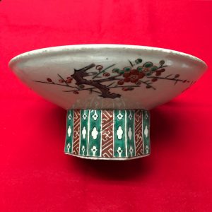 古九谷花鳥色絵二重角福皿 | 岡田彫金工房