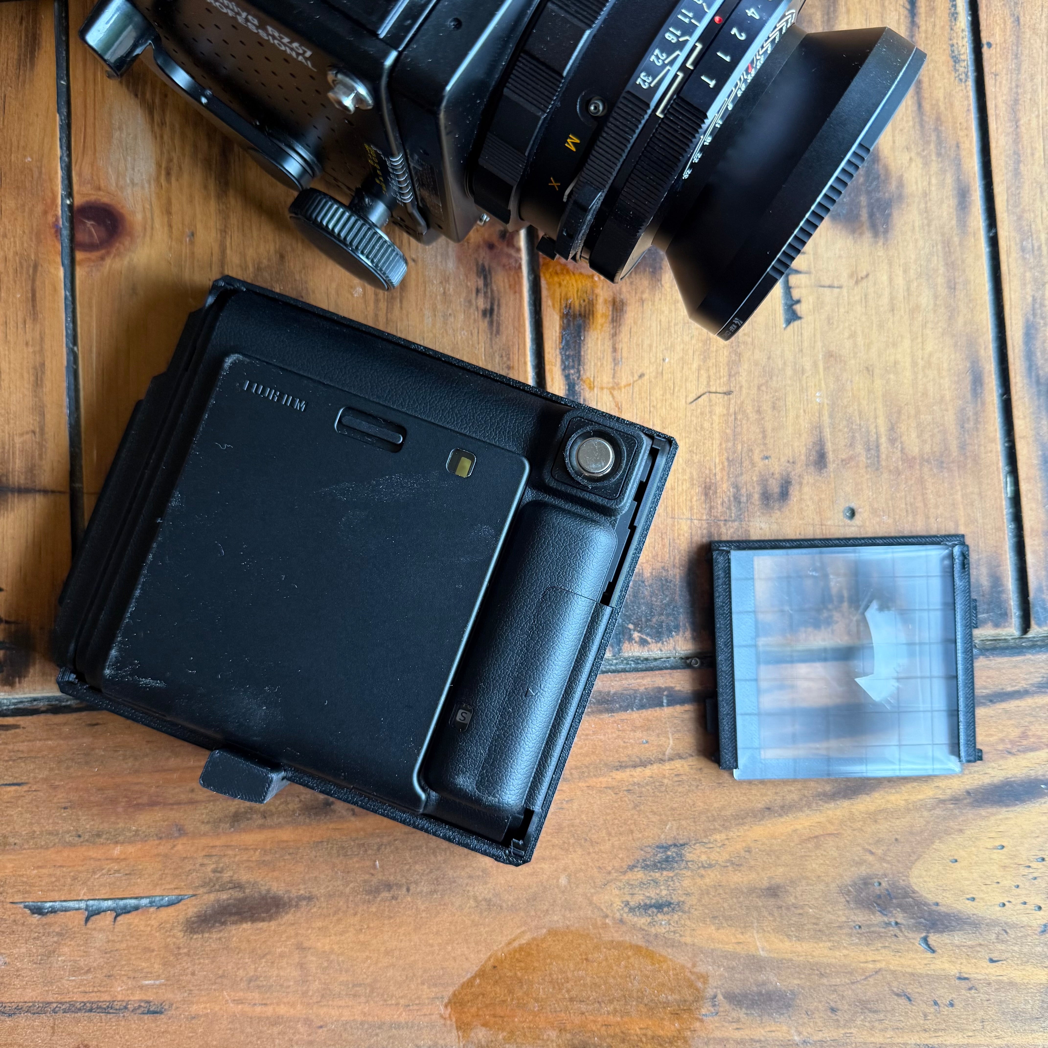 JingStax RZ Black - Motorized Instax Square Back for Mamiya RZ67