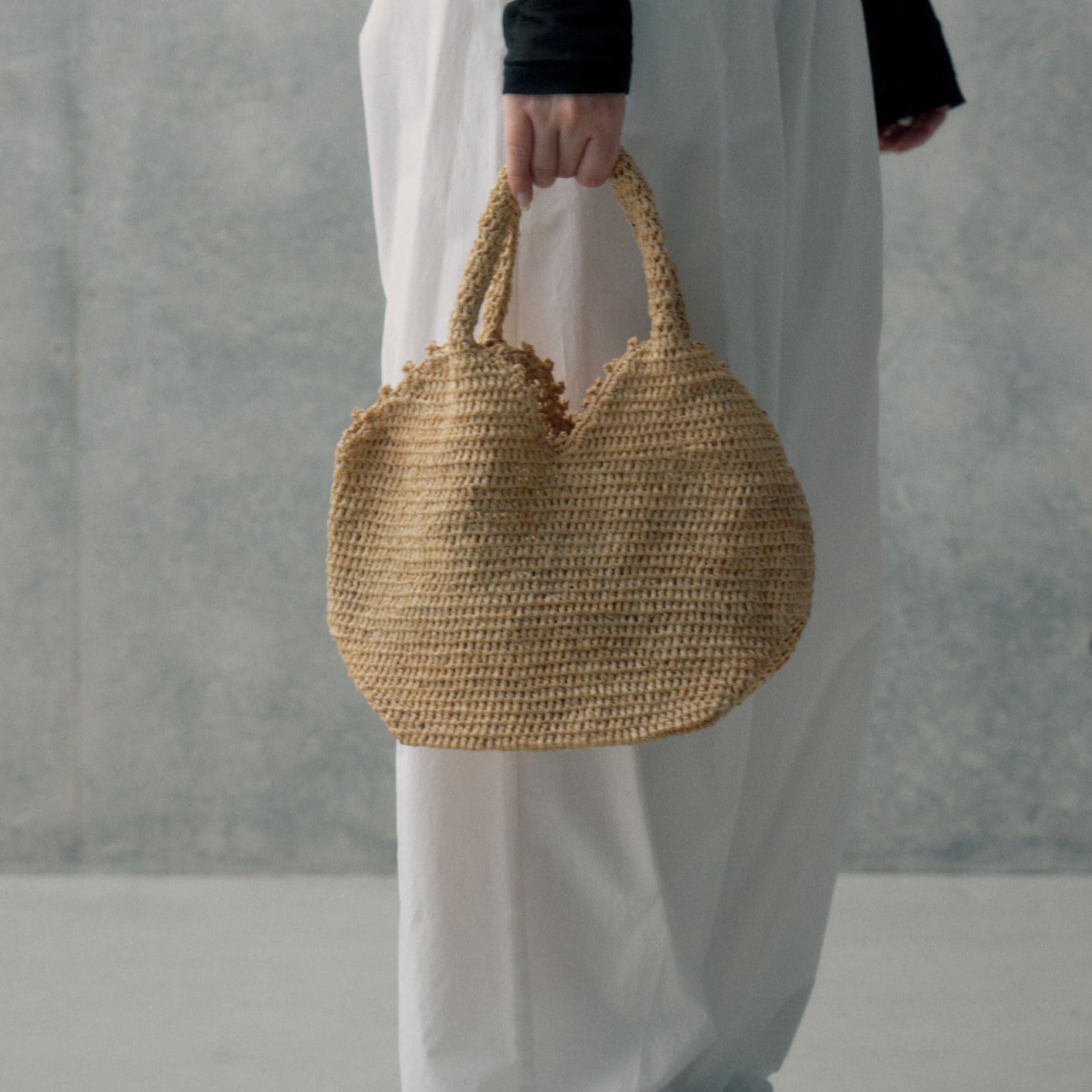 ラフィアクロッシェバッグ ミニ – JINNAN HOUSE