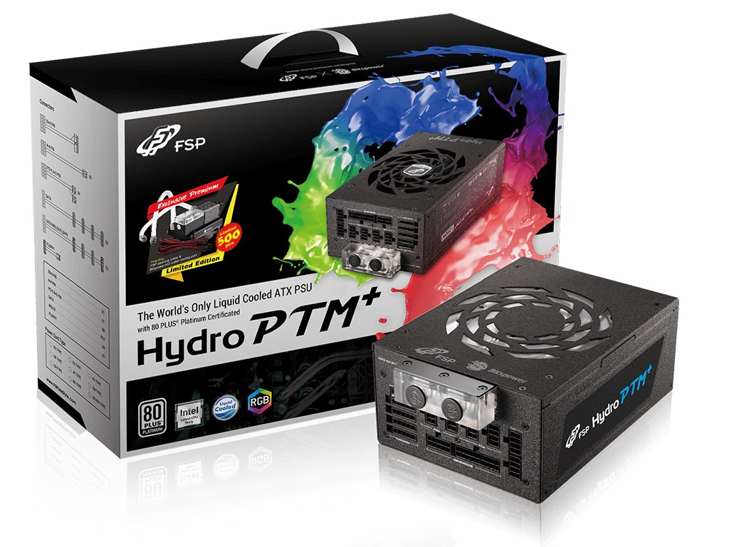 FSPから水冷ブロック搭載電源ユニット「FSP HYDRO PTM+ 1200W」が発売