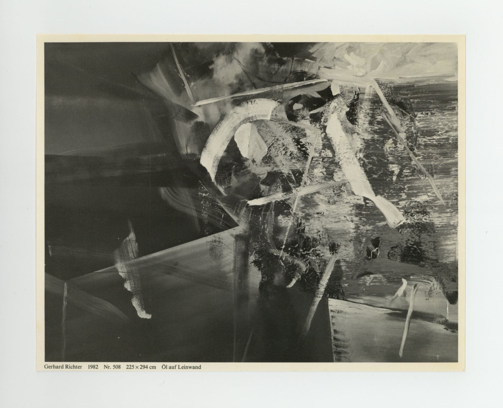 Exhibition card: Gerhard Richter 9 October-6 November 1982