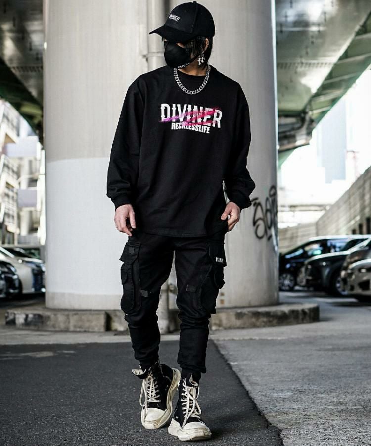 Existence L/TEE（ブラック） ロンT｜【公式】DIVINER（ディバイナー）