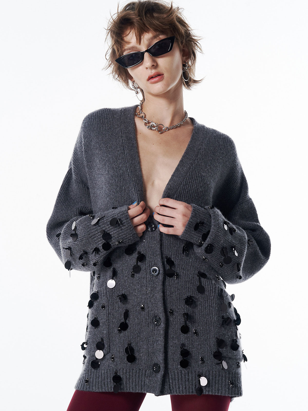 BIJOU OVER KNIT CARDIGAN – JOSEMOON