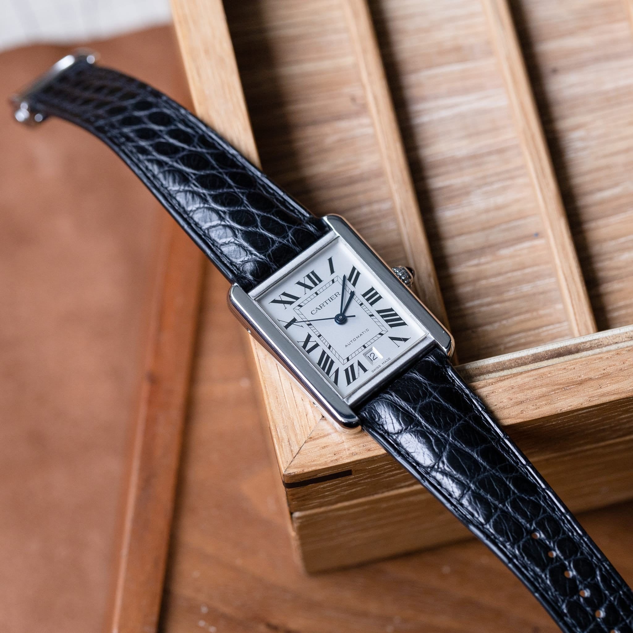 Cartier サントスデュモン 時計 純正ベルト カルティエ サントス