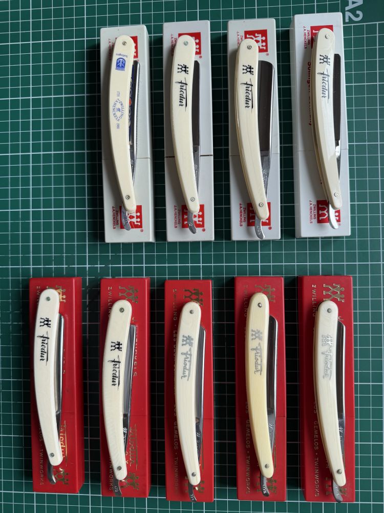 Brzytwa prosta NOS J.A. Henckels Solingen Zwilligswerk Friodur