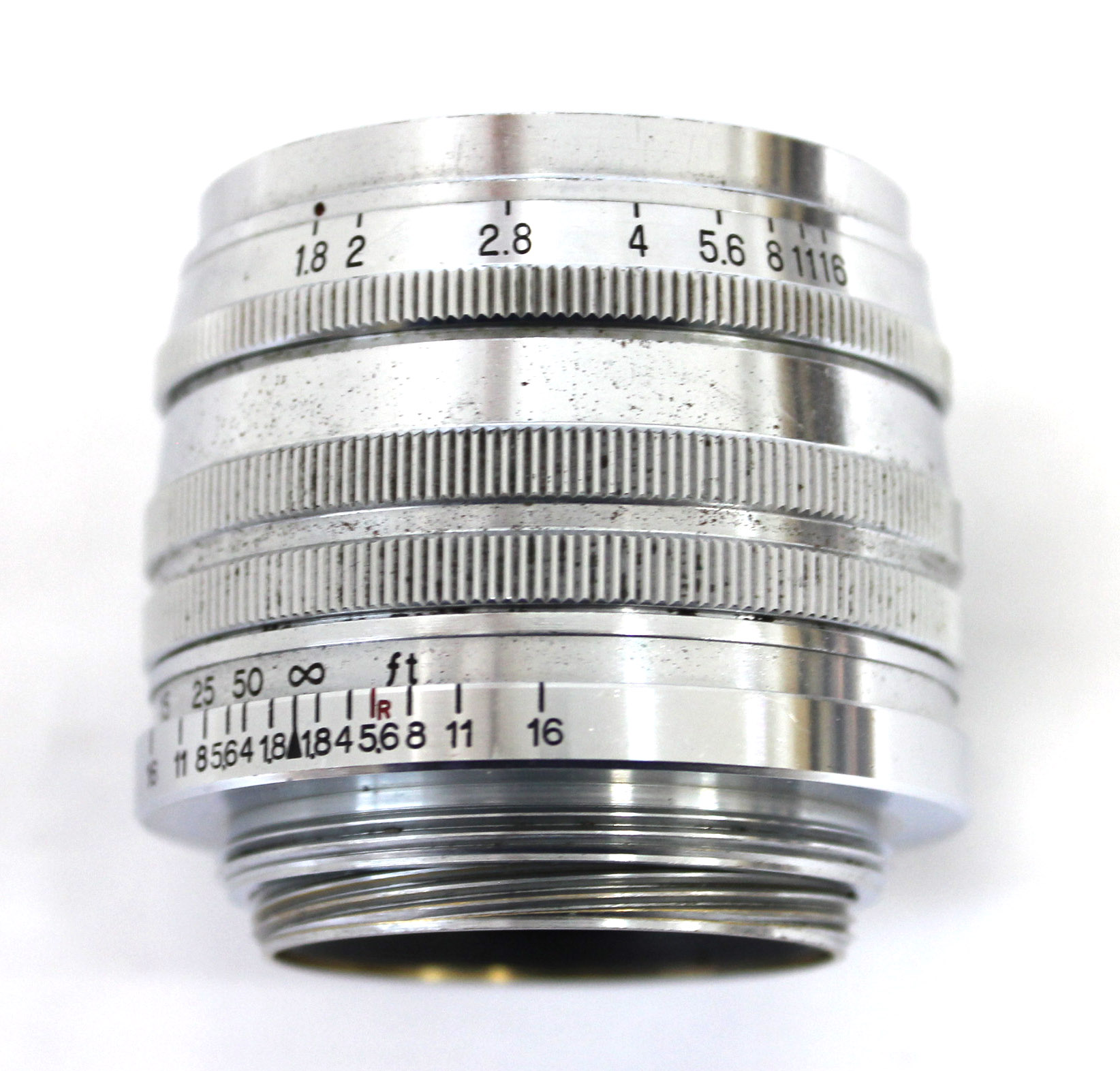 Canon 50mm F/1.8 Lens L39 LTM Leica Screw Mount Silver from Japan