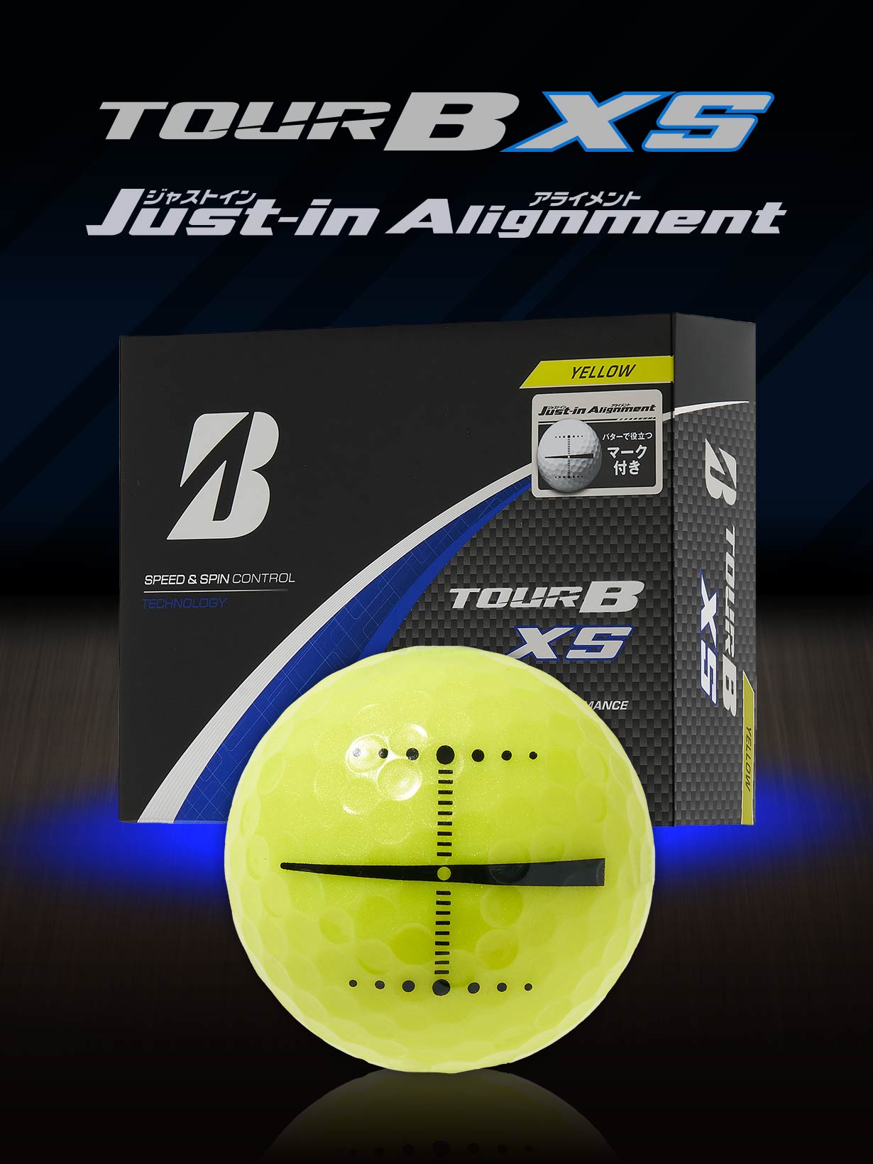 24 BRIDGESTONE TOUR B XS イエロー 3ダース Bridgestone Tour B XS