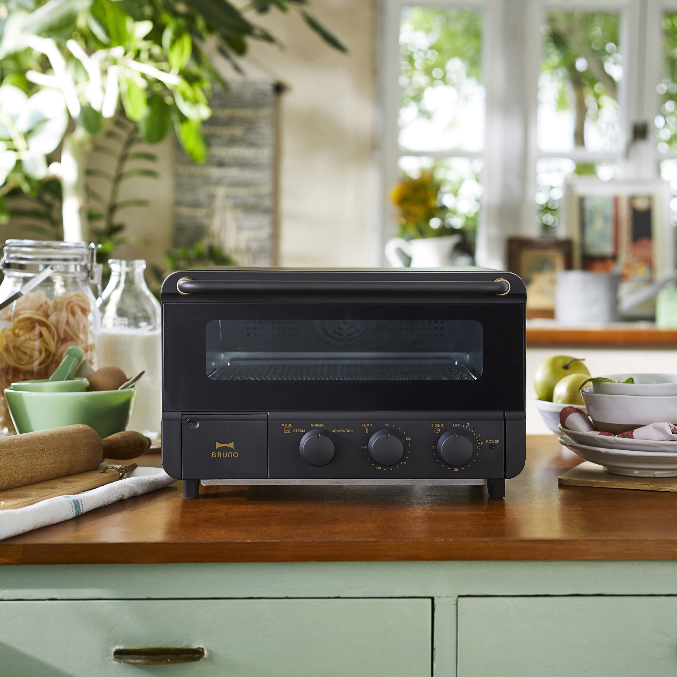 BOE067-BK スチーム&ベイク トースター 1台 BRUNO(ブルーノ) 【通販
