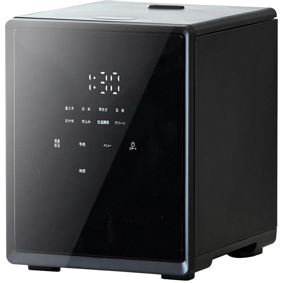 YJS-CM102(B) キューブ型炊飯器 1台 YAMAZEN(山善) 【通販モノタロウ】