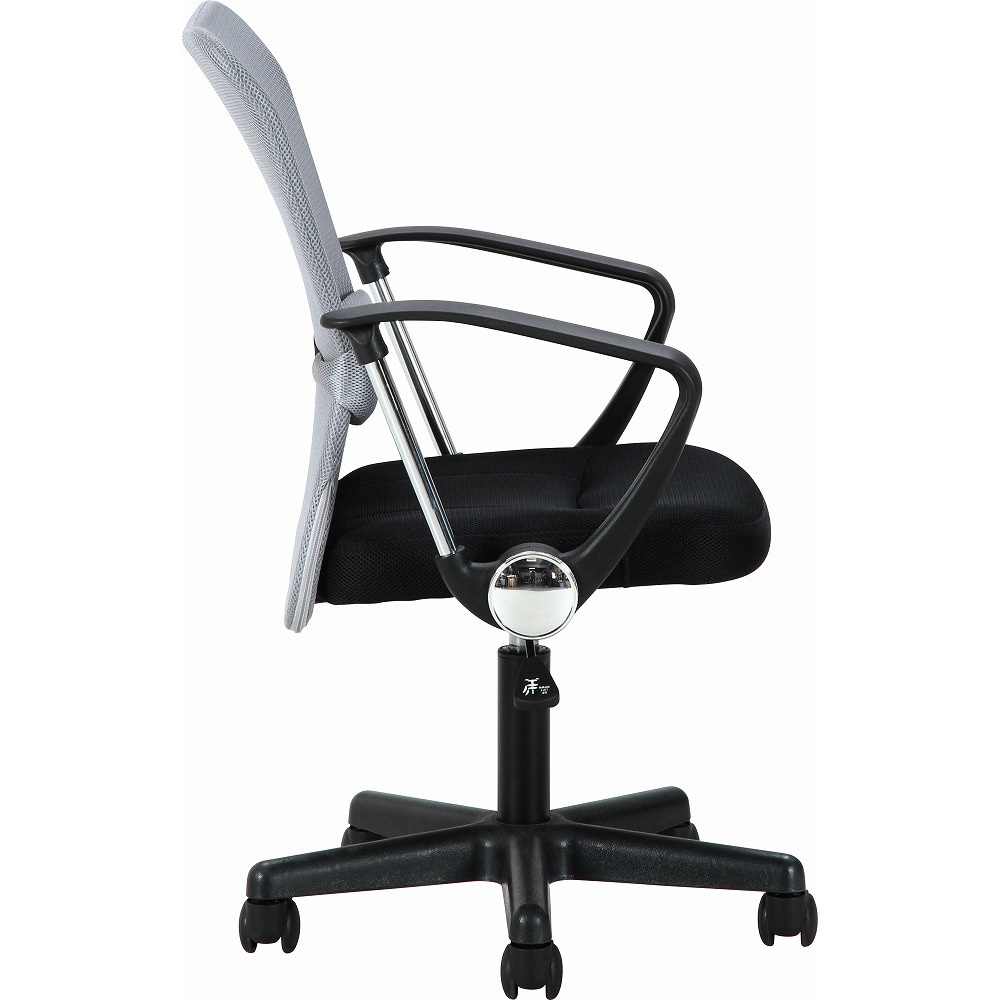 94433 メッシュバックチェアー ハンター 肘付 不二貿易 肘掛あり