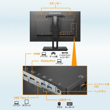 DI-CU271AB-F ワイド液晶ディスプレイ 27型/3840×2160/HDMI×1