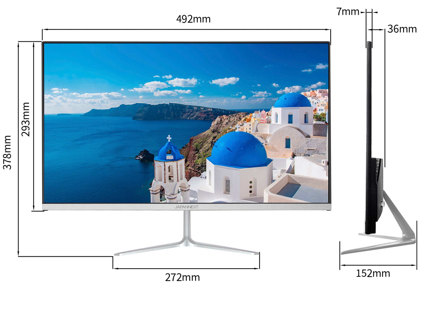 ASKUL限定】【2年保証モデル】JAPANNEXT 21.5インチ IPSパネル搭載