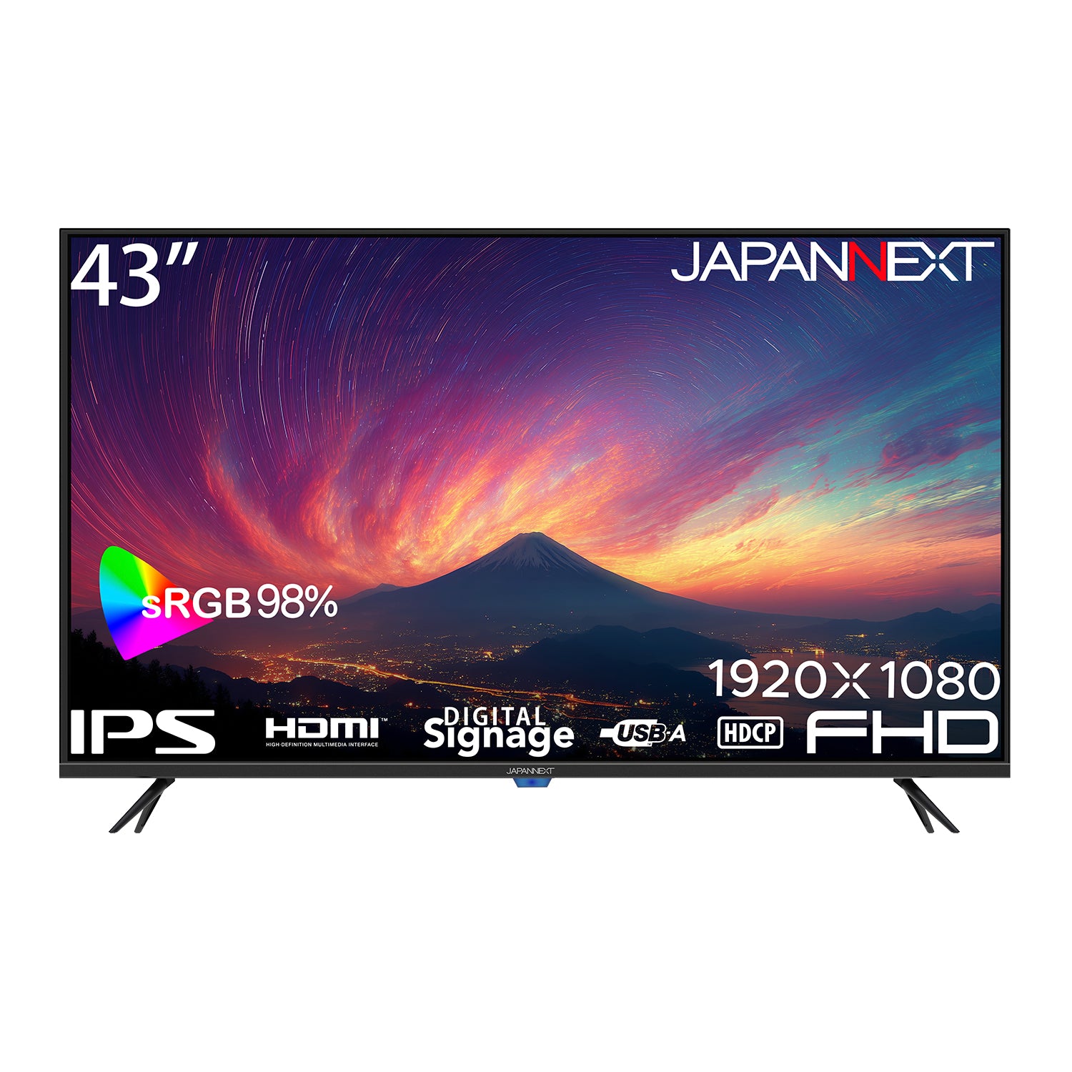 2年保証モデル】 JAPANNEXT 43インチ IPSパネル搭載 フルHD(1920x1080