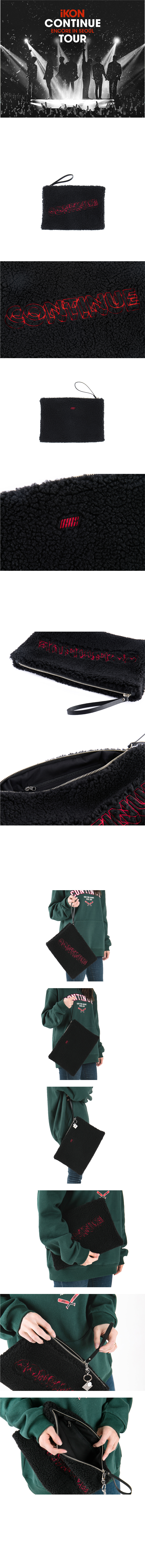 jp.ktown4u.com : 【公式グッズ】 iKON - CONTINUE ENCORE クラッチバッグ