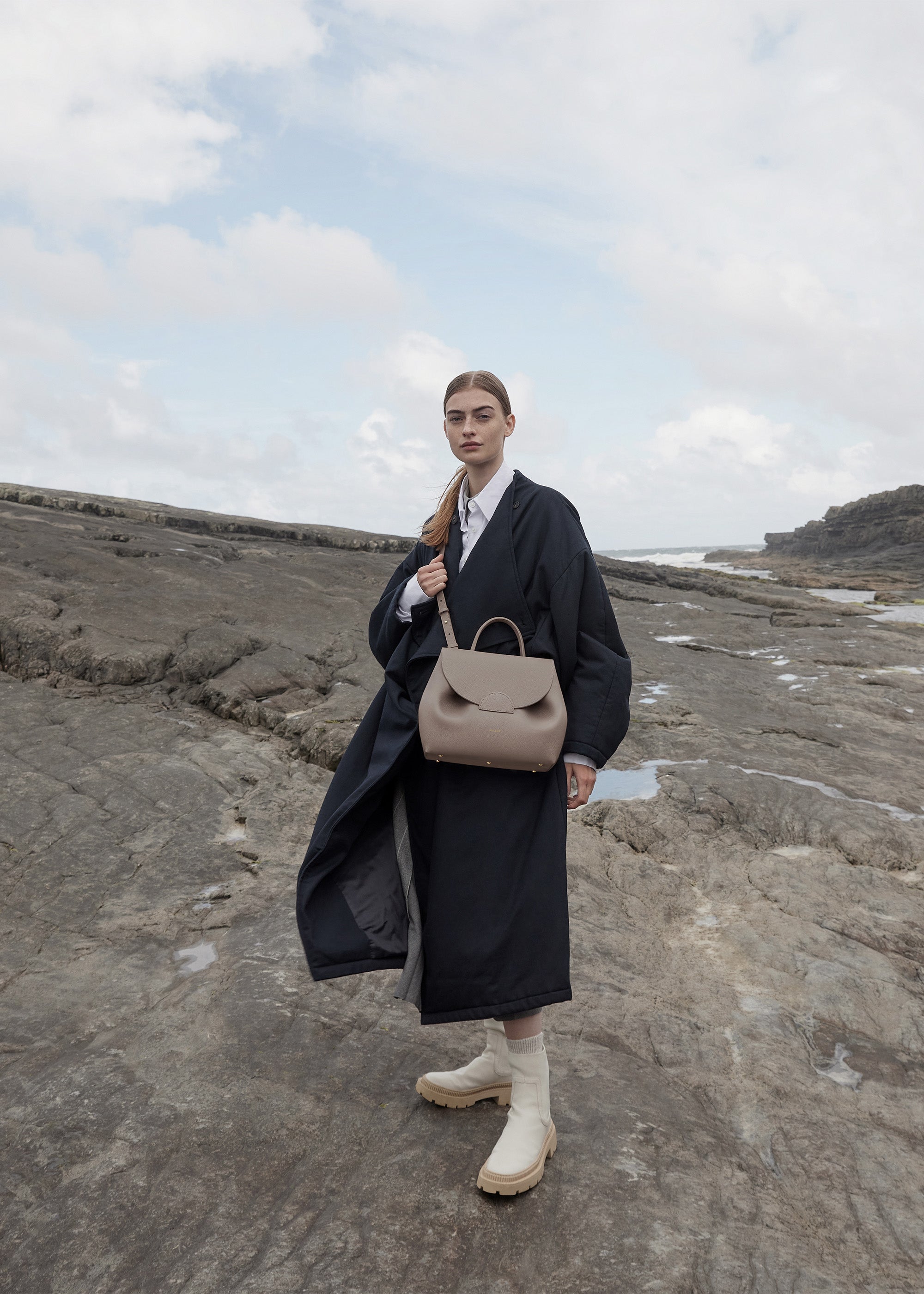 Polène | バッグ - Numéro Un - テクスチャード グレー