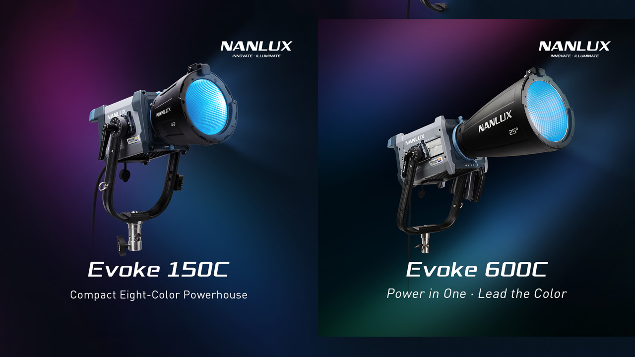 NANLUX、150W/600W撮影用フルカラーLEDスポットライト「Evoke 150C