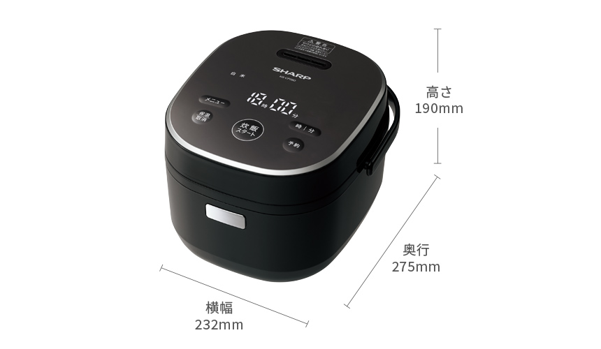 仕様 / 寸法 | KS-CF05D | 炊飯器：シャープ
