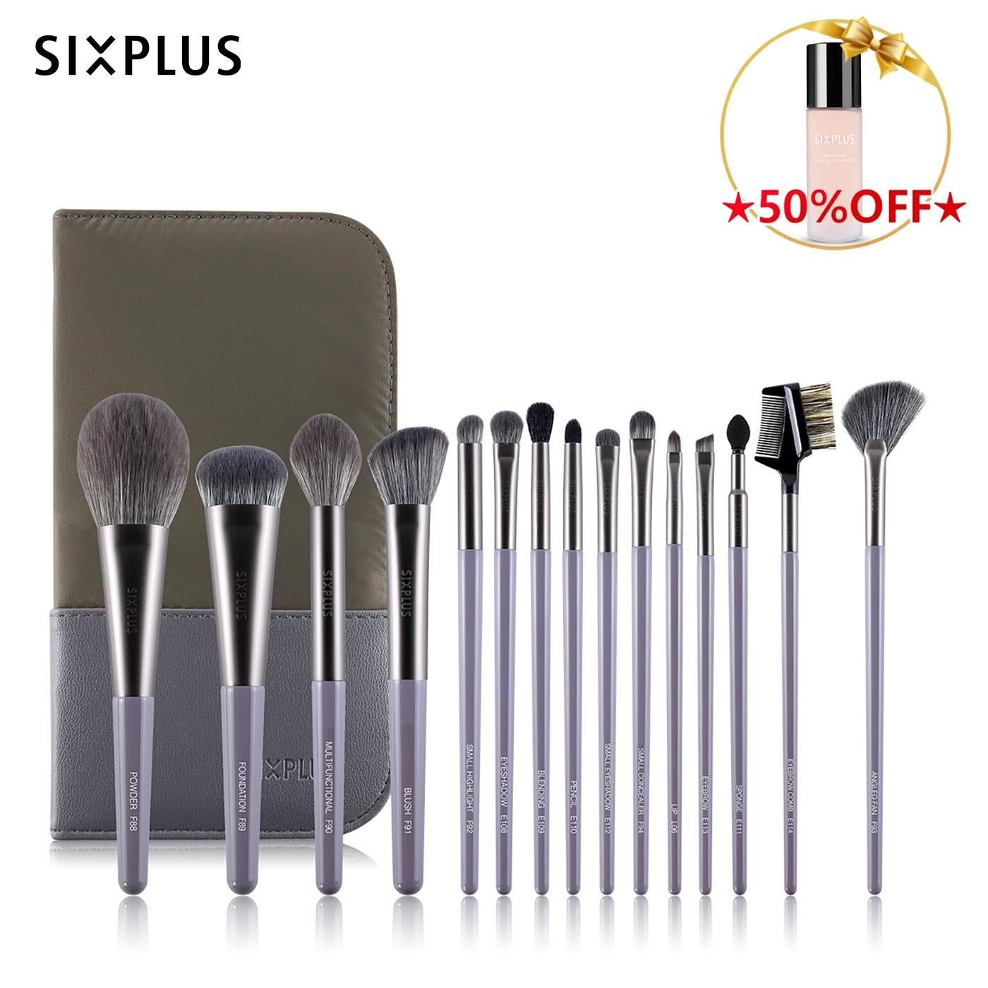 SIXPLUS ウィステリア15本メイクブラシセット- 今すぐ買う – SIXPLUS Tokyo