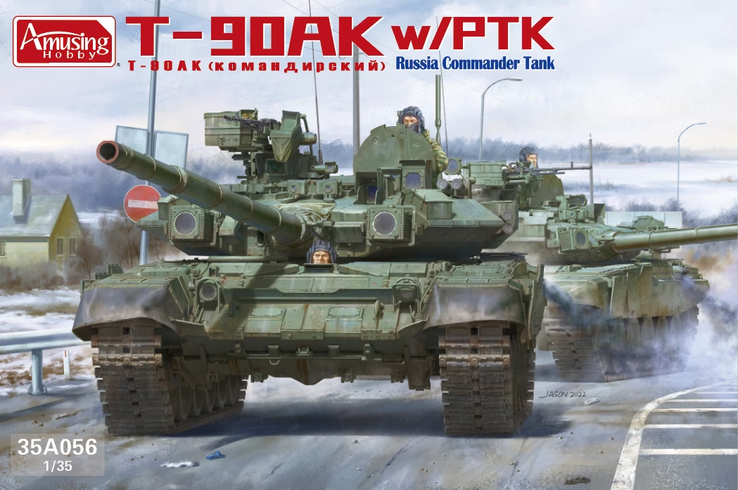 T-90AK With PTK Russia Commander Tank Amusing Hobby 35A056