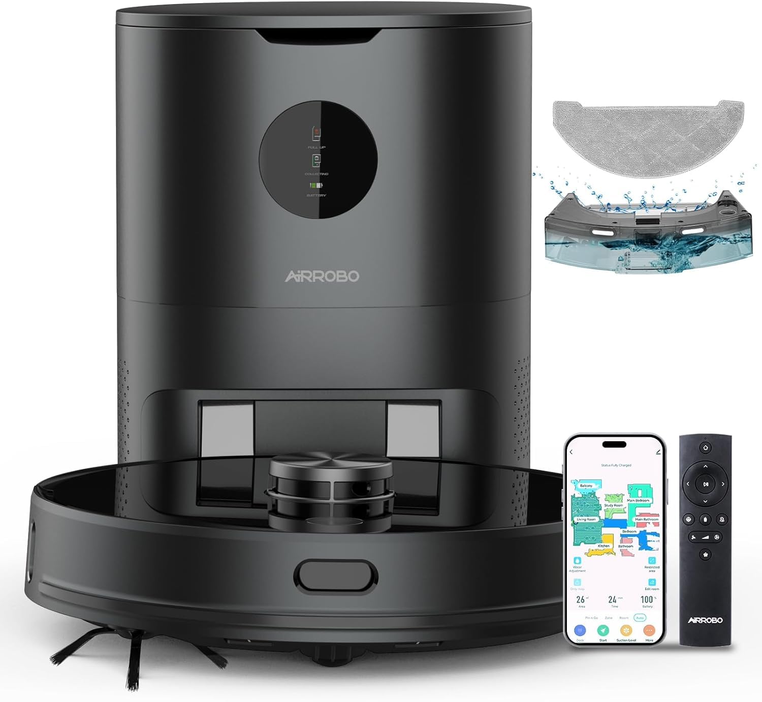 AIRROBO T10+ ロボット掃除機 自動ごみ収集 レーザーナビゲーション