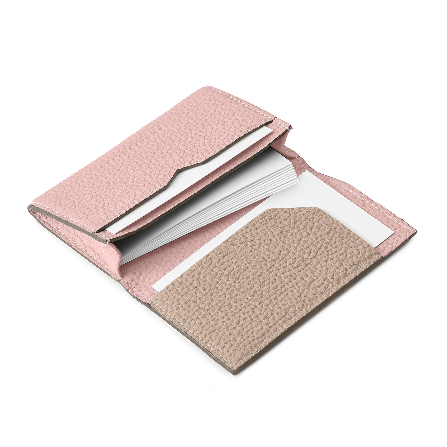 スリーブ付き ビジネスカードケース シュリンクレザー