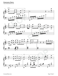 光さす庭-少女革命ウテナOST五線譜プレビュー