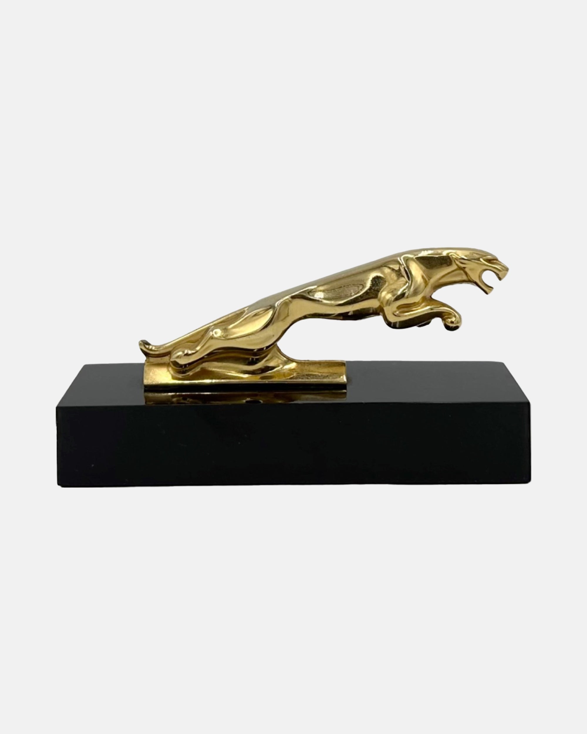 Vintage Jaguar Car Ornament Brass Paperweight